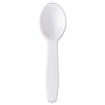 Picture of Rpp RTS3000 Polystyrene Taster Spoons, White, 3000/Carton