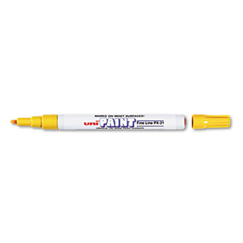 Picture of Sanford Ink Company 63705 uni-Paint Marker- Fine Point- Yellow