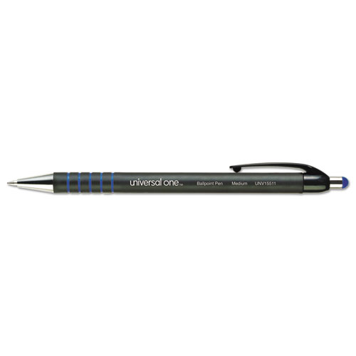 15511 Comfort Grip Ballpoint Retractable Pen, Blue Ink, Medium, Dozen