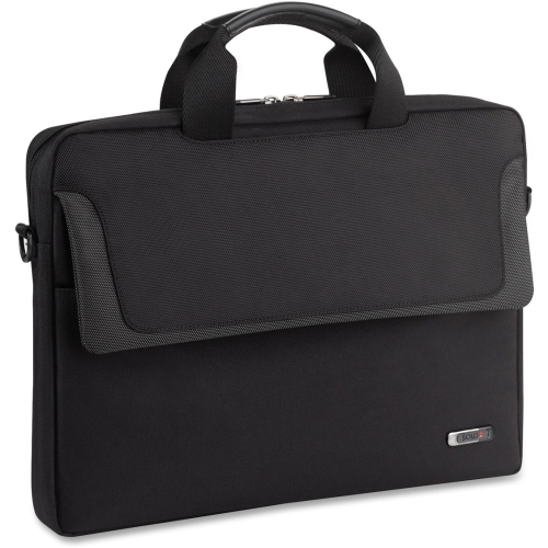 United States Luggage CLA1164 Sterling 16'' Slim Brief, 15-3/4 x 2 x 11-3/4, Black