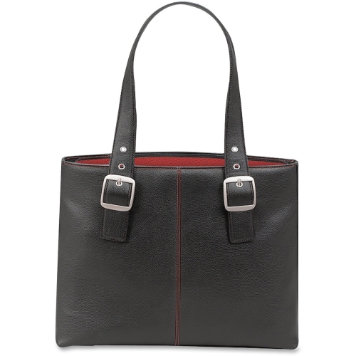 United States Luggage K709417 Classic 16'' Tote, Vinyl, 14 x 3 3/4 x 17 1/2, Black