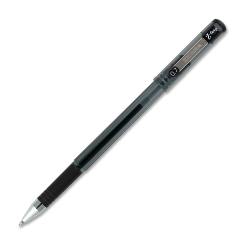 . 42510 Z-Grip Gel Stick Pen, Black Ink, Medium, Dozen