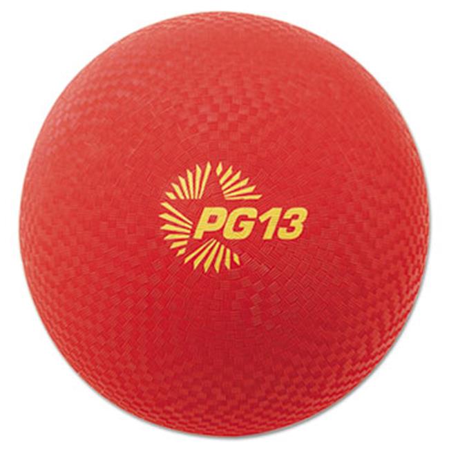 Champion Sport PG13RD Playground Ball- 13 Diameter- Red