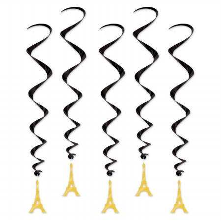 Picture of Beistle Company 54281 Eiffel Tower Whirls - Pack of 6