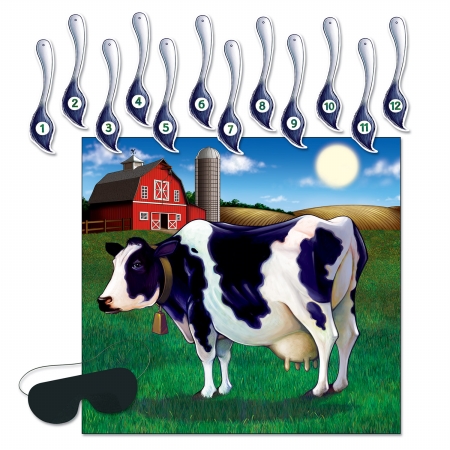 Picture of Beistle Company 66676 Pin The Tail On The Cow Game - Pack of 24