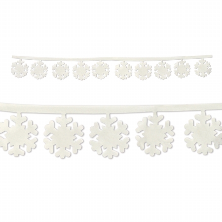 Picture of Beistle Company 20366 Fabric Snowflake Garlands - Pack of 12