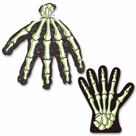 Picture of Beistle Company 00601 Skeleton Hand Treat Bags - Pack of 24