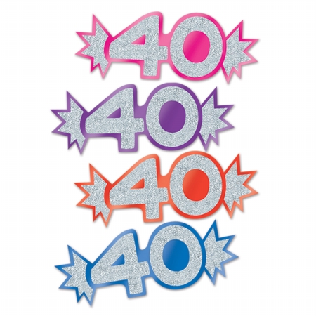 DDI 1907441 Mini Glittered Foil 40 Cutouts Case of 24