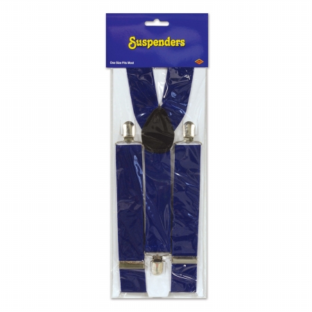 Picture of Beistle Company 60805-B Blue Suspenders - Pack of 12