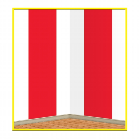 Picture of DDI 1906225 Red & White Stripes Backdrop Case of 6