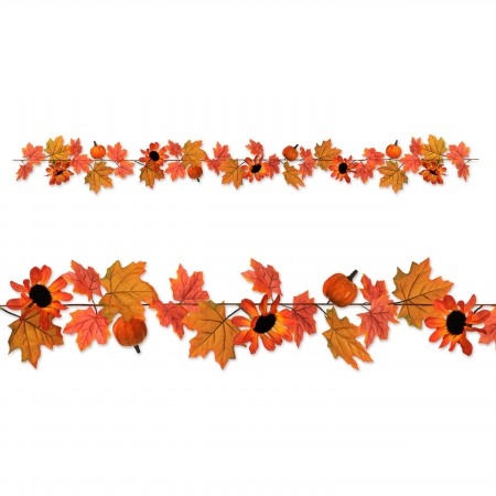 Picture of Beistle Company 90661 Autumn Garland - Pack of 12