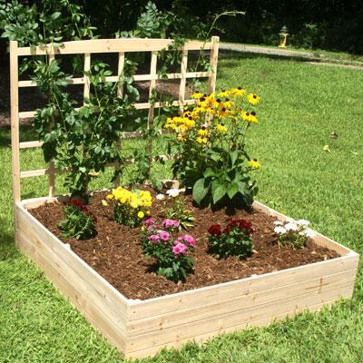 Eden Garden Bed With Trellis