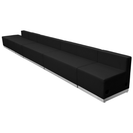 HERCULES Alon Series Black Leather Reception Configuration