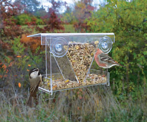 Picture of Songbird Essentials SE974 Clear View Hopper Window Feeder