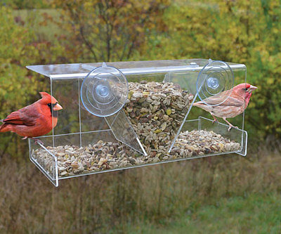Picture of Songbird Essentials SE976 Clear View Deluxe Hopper Window Feeder