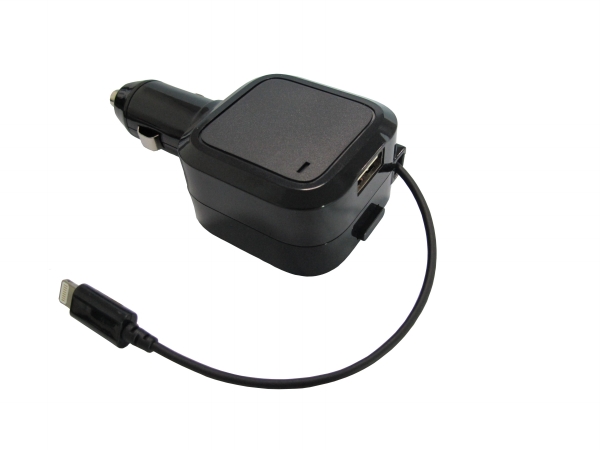 3.1A Retractable Car Charger for iPhone5