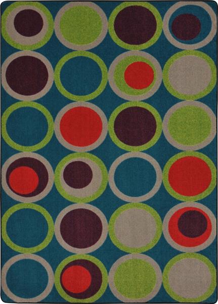 1857C-03 Circle Back Teen Area Rugs - 5 ft. 4 in. x 7 ft. 8 in. - Tropics