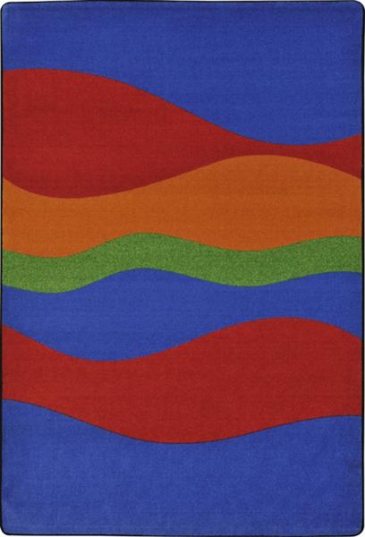 1858C-03 Flow Teen Area Rugs - 5 ft. 4 in. x 7 ft. 8 in. - Tropics