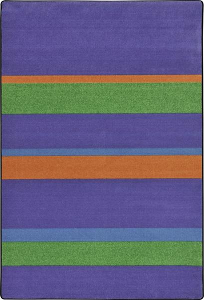 1860C-01 Straight and Narrow Teen Area Rugs - 5 ft. 4 in. x 7 ft. 8 in. - Violet