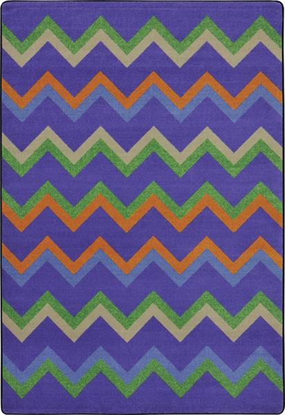 1861C-01 Sonic Teen Area Rugs - 5 ft. 4 in. x 7 ft. 8 in. - Violet