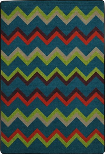 1861C-03 Sonic Teen Area Rugs - 5 ft. 4 in. x 7 ft. 8 in. - Tropics