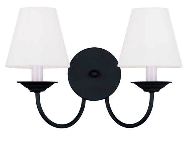 Picture of Livex 5272-04 Mendham 2 Light Wall Sconce in Black