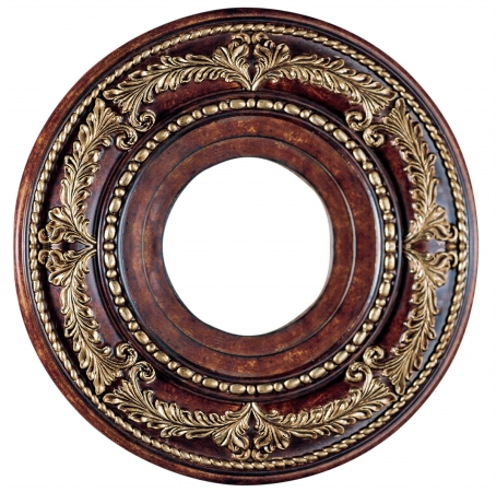 Picture of Livex 8204-63 Ceiling Medallion Accessory in Verona Bronze with Aged Gold Leaf Accents