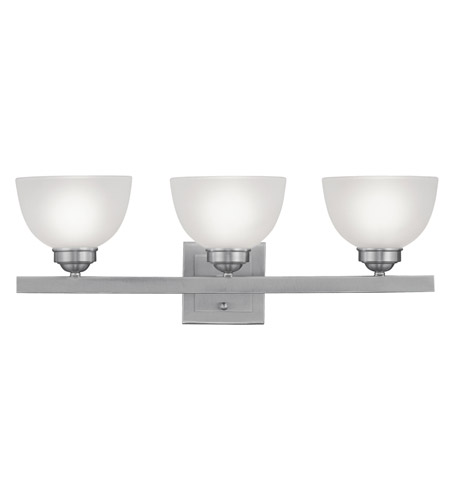 Picture of Livex 4203-91 3 Light Bath Light in Brushed Nickel
