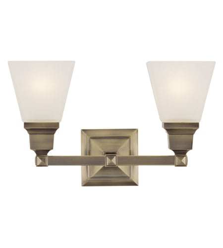Picture of Livex 1032-01 2 Light Bath Light in Antique Brass