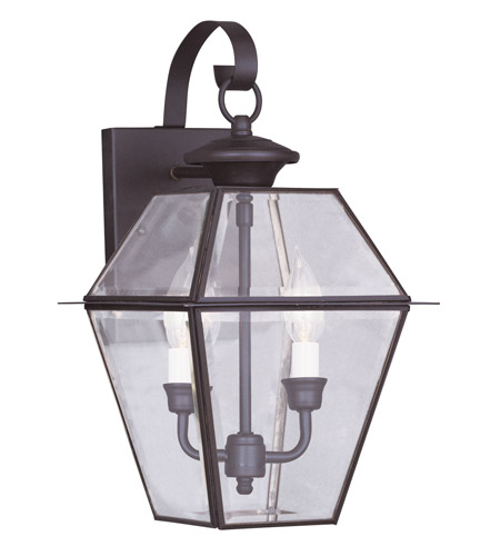 Picture of Livex 2281-07 2 Light Outdoor Wall Lantern in Bronze