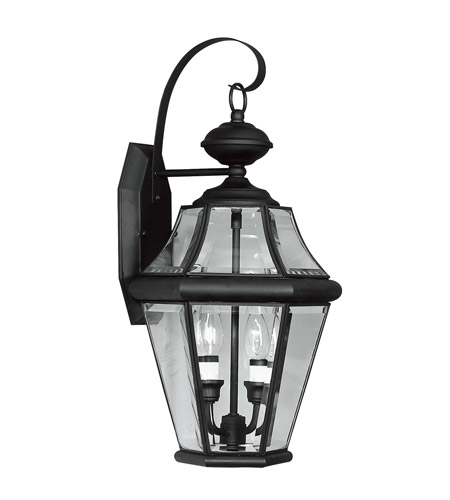 Picture of Livex 2261-04 2 Light Outdoor Wall Lantern in Black