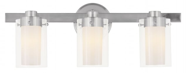 Picture of Livex 1543-91 3 Light Bath Light in Brushed Nickel