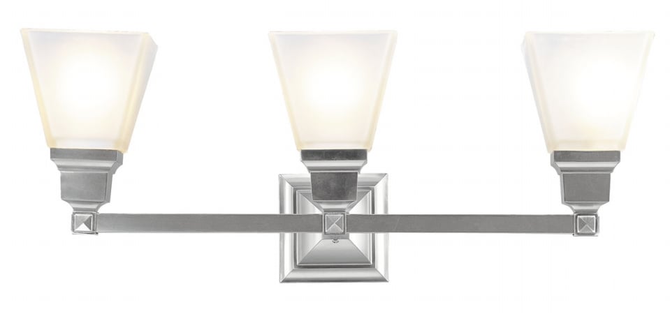 Picture of Livex 1033-91 3 Light Bath Light in Brushed Nickel