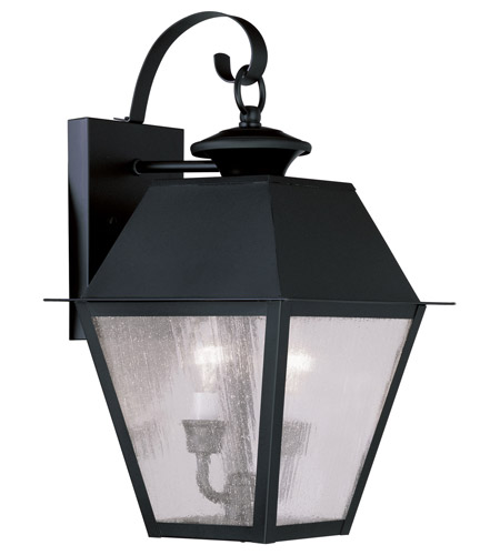 Picture of Livex 2165-04 2 Light Outdoor Wall Lantern in Black