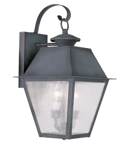 Picture of Livex 2165-61 2 Light Outdoor Wall Lantern in Charcoal
