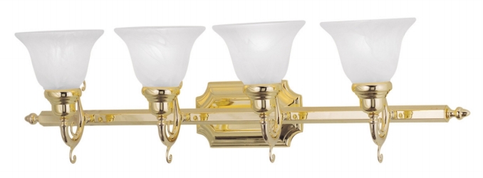 Picture of Livex 1284-02 4 Light Bath Light in Polished Brass