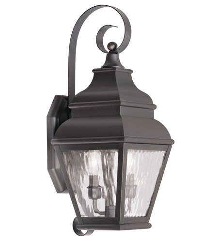 Picture of Livex 2602-07 2 Light Outdoor Wall Lantern in Bronze