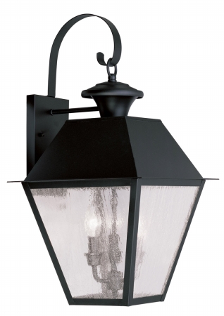 Picture of Livex 2168-04 3 Light Outdoor Wall Lantern in Black