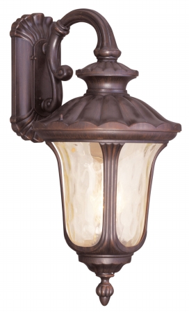 Picture of Livex 7663-58 3 Light Outdoor Wall Lantern in Imperial Bronze