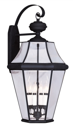 Picture of Livex 2366-04 4 Light Outdoor Wall Lantern in Black
