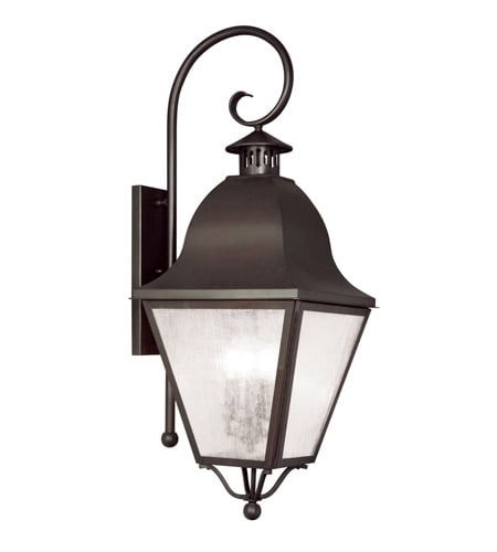 Picture of Livex 2558-07 4 Light Outdoor Wall Lantern in Bronze