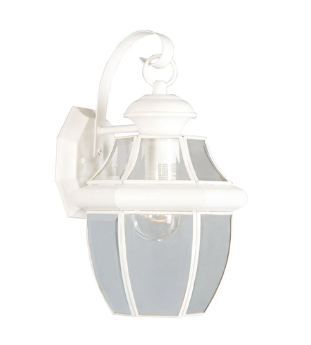 Picture of Livex Lighting 2151-03 Monterey 1 Light Outdoor Wall Lantern in White