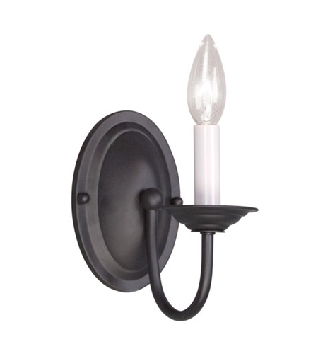 Picture of Livex Lighting 4151-04 Home Basics 1 Light Wall Sconce in Black