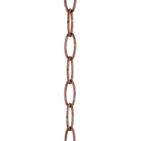 5 light Chain, Vintage Gold Leaf