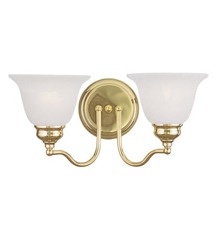 Picture of Livex 1352-02 2 Light Bath Light in Polished Brass