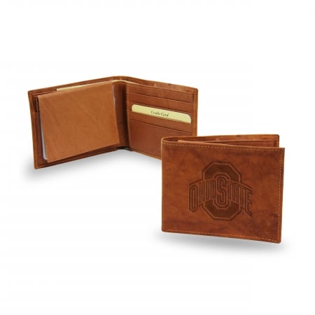 Picture of Rico Industries SBL300101 Rico - NCAA Embossed Billfold Wallet- Ohio State University Buckeyes