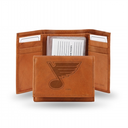 Picture of Rico Industries STR8601 Rico - NHL Embossed Trifold Wallet, St. Louis Blues