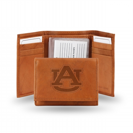 Picture of Rico Industries STR150201 Rico - NCAA Embossed Trifold Wallet, Auburn University Tigers