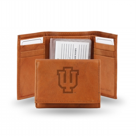 Picture of Rico Industries STR200101 Rico - NCAA Embossed Trifold Wallet, Indiana University Hoosiers
