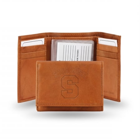 Picture of Rico Industries STR270101 Rico - NCAA Embossed Trifold Wallet, Syracuse University Orange